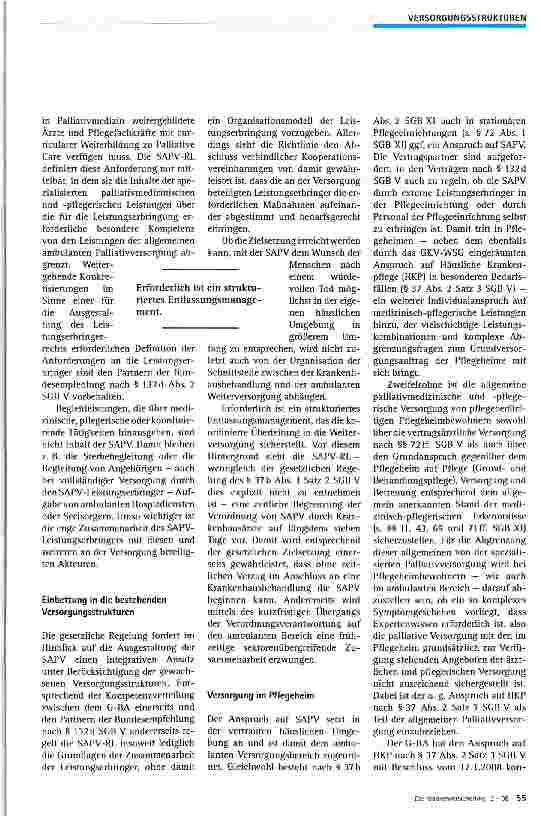 Vorschauseite 3: Spezialisierte ambulante Palliatiwersorgung