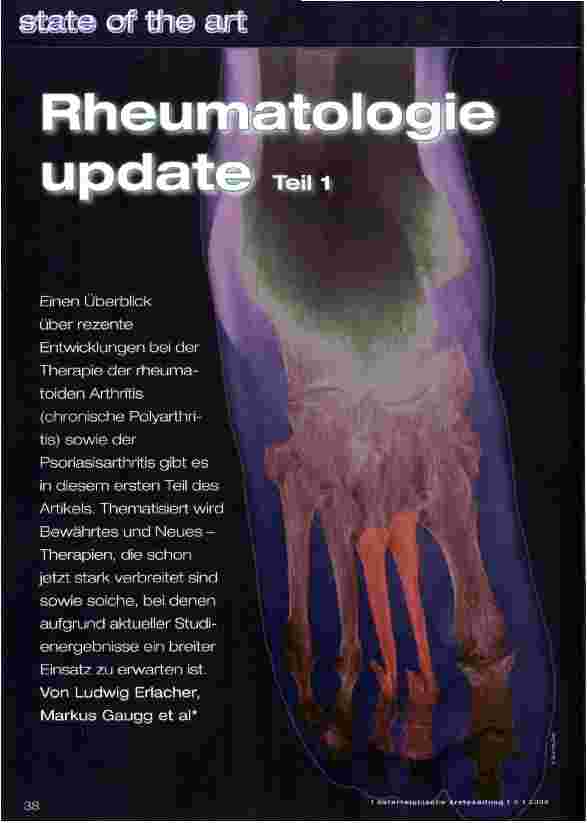 Vorschauseite 1: Rheumatologie update
