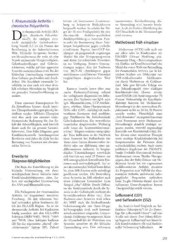 Vorschauseite 2: Rheumatologie update
