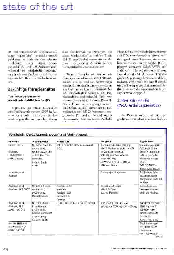Vorschauseite 6: Rheumatologie update