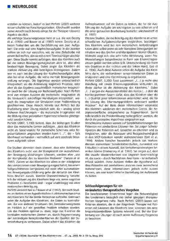 Vorschauseite 5: Das Kleinhirn und das zerebropontozerebelläre System
