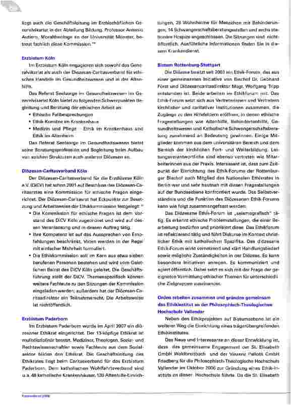 Vorschauseite 4: Vom Ethikkomitee zu Ethikprojekten