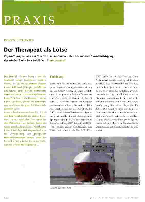 Vorschauseite 1: Der Therapeut als Lotse