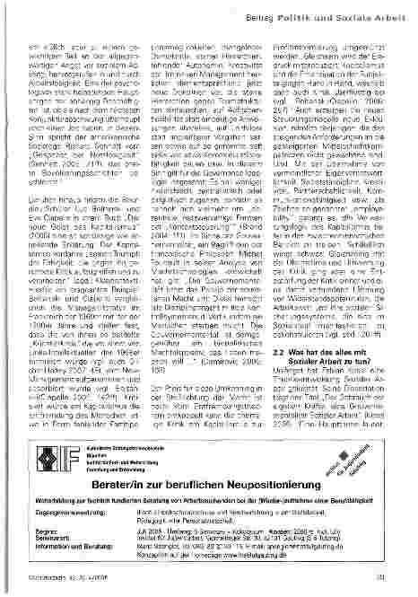 Vorschauseite 5: Wer herrscht in der Sozialen Arbeit? Oder: eine Re-Politisierung mittels Gouvernementalitätsdiskurs