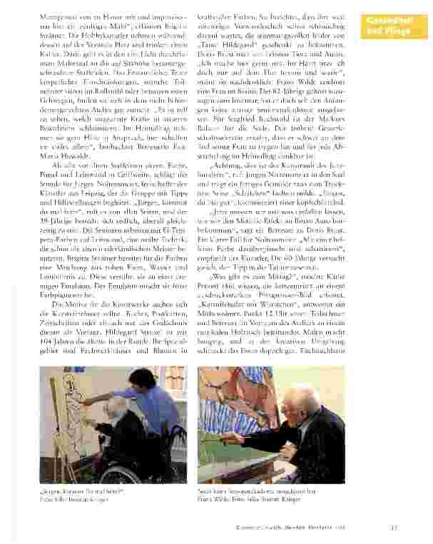 Vorschauseite 2: Seniorenakademie Schwalenberg -wo die Kunst kein Alter kennt