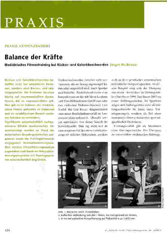 Vorschauseite 1: Balance der Kräfte
