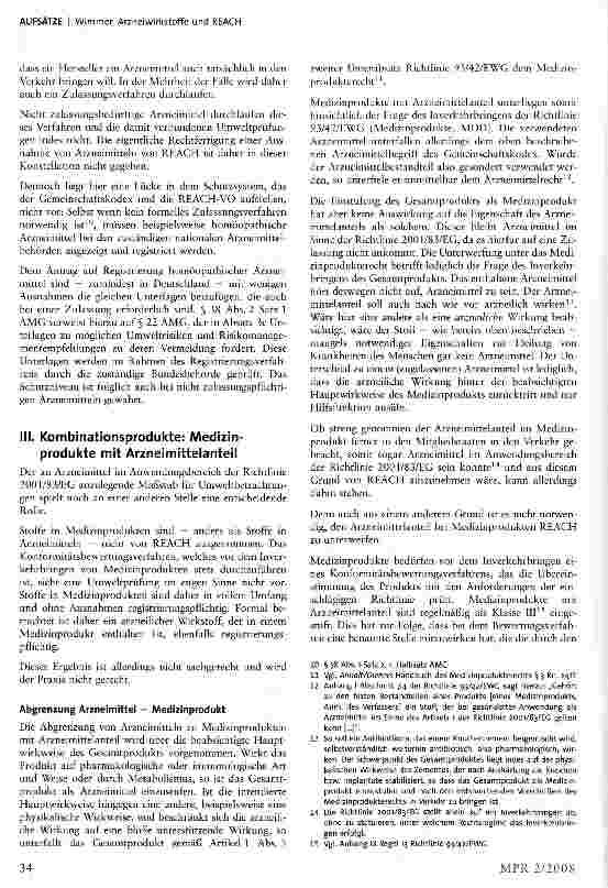 Vorschauseite 3: Arzneiwirkstoffe und REACH: Unter Umständen doch betroffen?