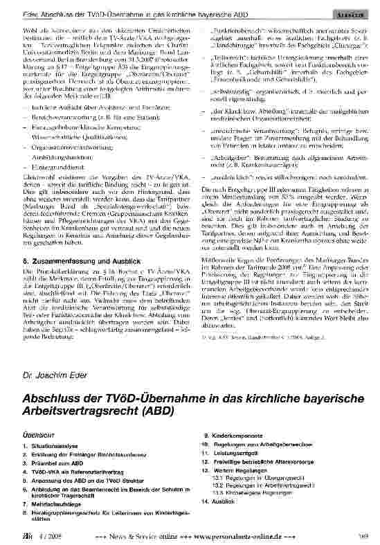 Vorschauseite 6: Oberarzt - Titel und Eingruppierung