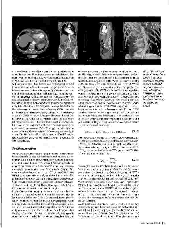 Vorschauseite 5: Computertomographie -Technik und Strahlenexposition