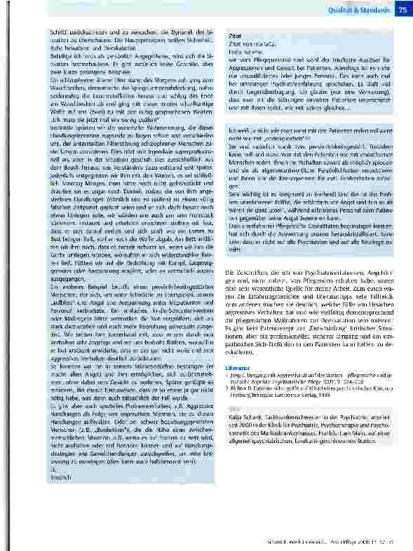 Vorschauseite 4: Wie können sich pflegerische Beziehungen auf aggressives Verhalten von Patienten auswirken? Teil 1 Einführung in das Thema Aggression und Pflege
