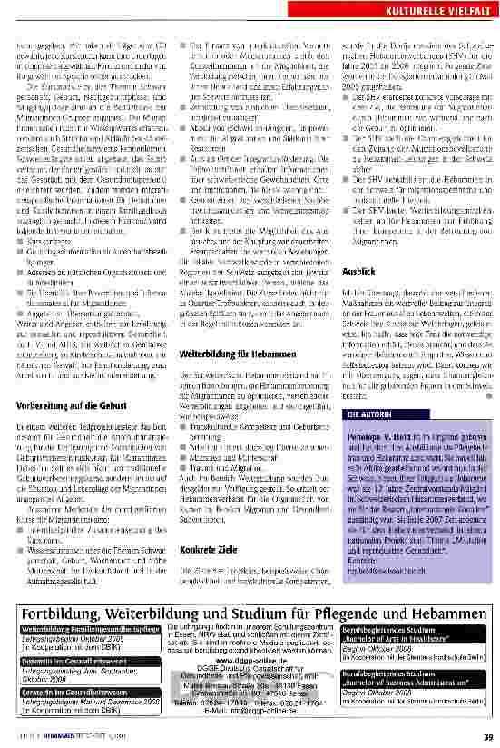 Vorschauseite 3: Schwangere Migrantinnen in der Schweiz