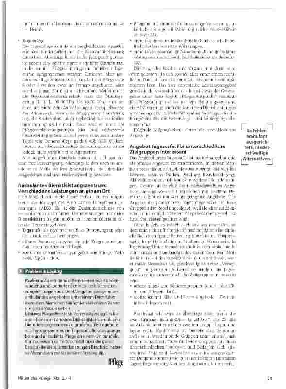 Vorschauseite 2: Ambulante Alternativen anbieten