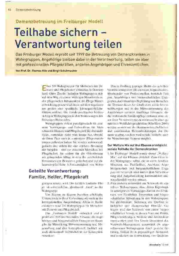Vorschauseite 1: Teilhabe sichern -Verantwortung teilen