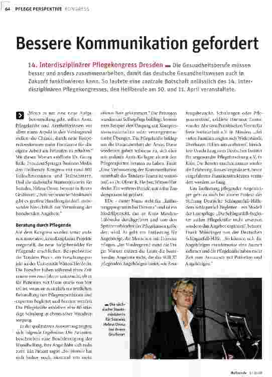 Vorschauseite 1: Bessere Kommunikation gefordert