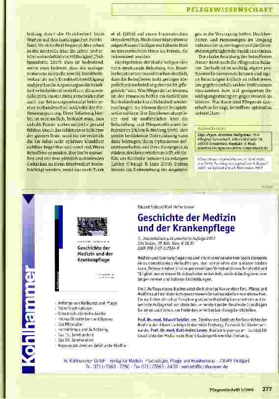 Vorschauseite 4: Qualitative Untersuchung zu Belastungen von Brustkrebspatientinnen in stationärer Ersttherapie