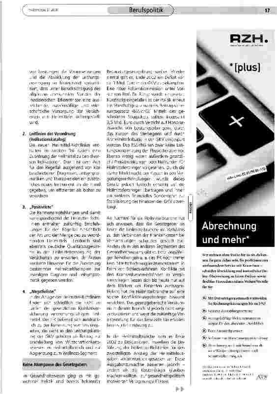 Vorschauseite 2: Die Dauerreform der Heilmittelbranche (Teil 2)
