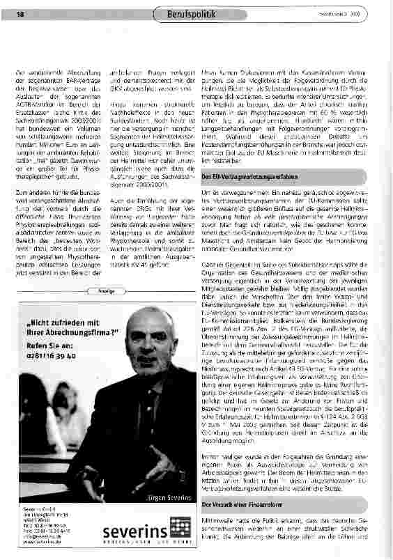 Vorschauseite 3: Die Dauerreform der Heilmittelbranche (Teil 2)