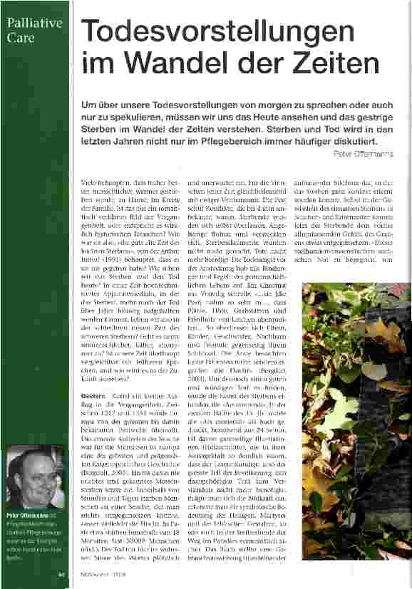 Vorschauseite 1: Todesvorstellungen im Wandel der Zeiten
