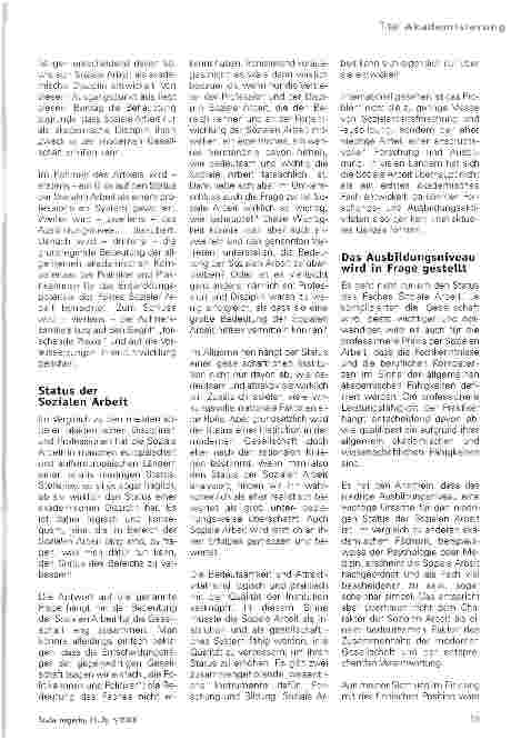 Vorschauseite 2: Soziale Arbeit als akademisches Fach