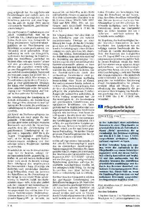 Vorschauseite 4: Zur Unterbringung