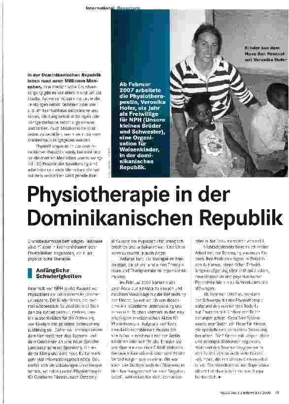 Vorschauseite 1: Physiotherapie in der Dominikanischen Republik