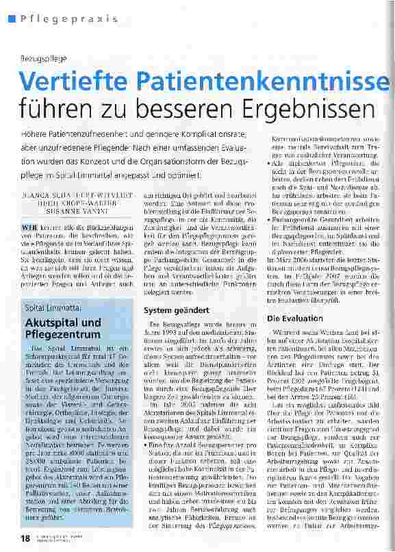 Vorschauseite 1: Vertiefte Patientenkenntnisse führen zu besseren Ergebnissen