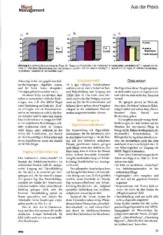 Vorschauseite 4: Versorgung von Patienten mit MRSA-Kolonisation oder -Infektion im Bereich der ambulanten Pflege*