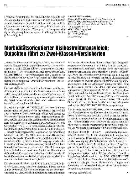Vorschauseite 2: Reduzierung des Anerkennungsumfangs für Praxisbesonderheiten bei Richtgrößenprüfungen?