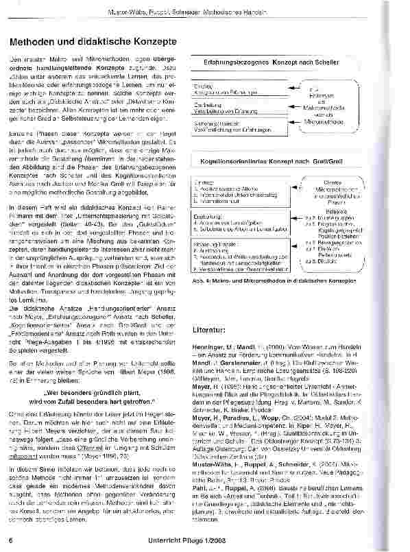 Vorschauseite 3: Methodisches Handeln von Lehrenden und Lernenden
