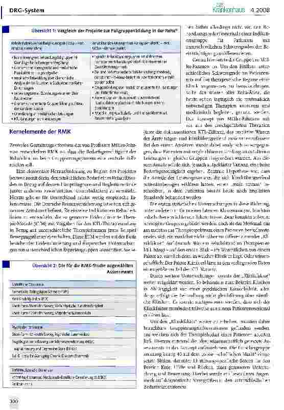 Vorschauseite 2: Rehabilitanden-Management-Kategorien (RAAK) - Ausweg für die Reha?
