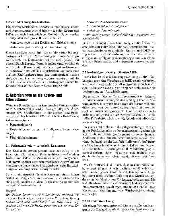 Vorschauseite 2: Leitfaden: Kassenausschreibungen im Krankenhaus -Anforderungen an Controlling und Medizincontrolling - Schritte zur langfristigen Vorbereitung auf mehr Wettbewerb