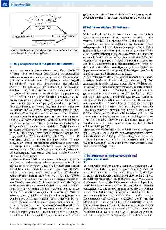 Vorschauseite 2: Stresshyperglykämie und intensivierte Insulintherapie in der Intensivmedizin - Freund oder Feind?