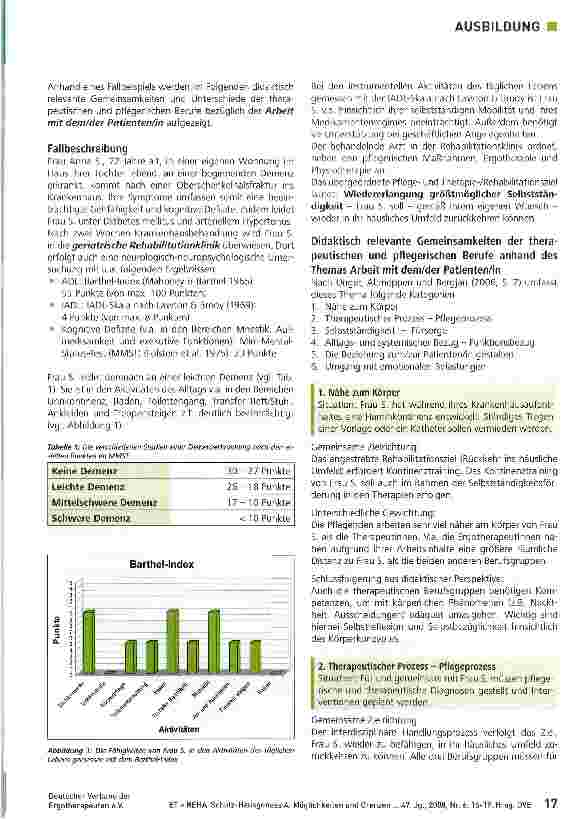 Vorschauseite 2: Möglichkeiten und Grenzen einer gemeinsamen Didaktik Pflege/Therapie