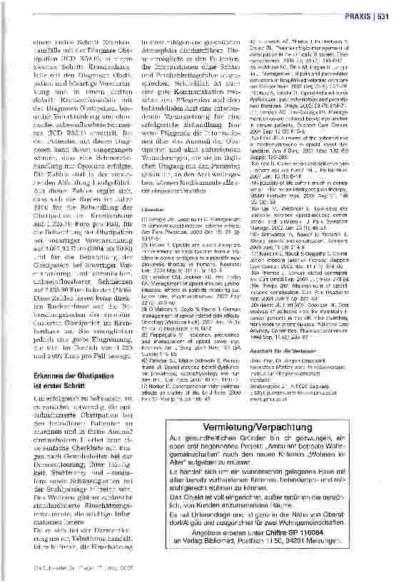 Vorschauseite 4: Erkennen der Obstipation ist Voraussetzung für Behandlung