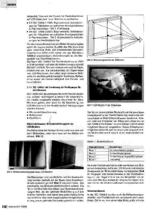 Vorschauseite 2: LCD-Monitore -Teil 2: Einsatz in der Medizin