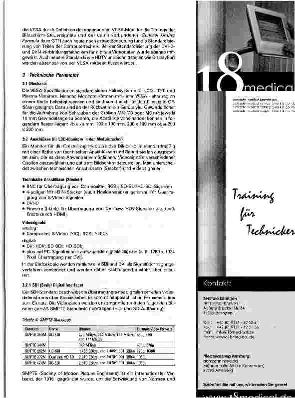 Vorschauseite 5: LCD-Monitore -Teil 2: Einsatz in der Medizin