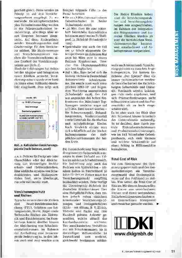 Vorschauseite 2: Richtig versichert? Im Versicherungsmanagemant liegt noch viel Optimierungspotezial