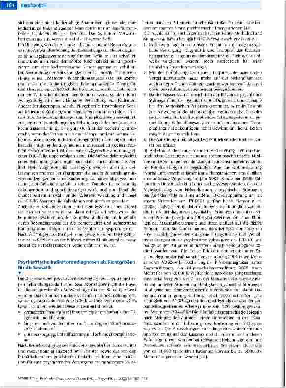 Vorschauseite 3: Psychiatrie/Psychosomatik und DRG: Der psychiatrische psychosomatische Konsiliardienst hat Auswirkungen auf die Erlössituation einer Klinik