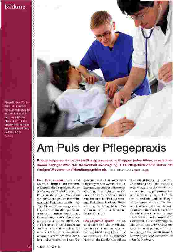 Vorschauseite 1: Am Puls der Pflegepraxis
