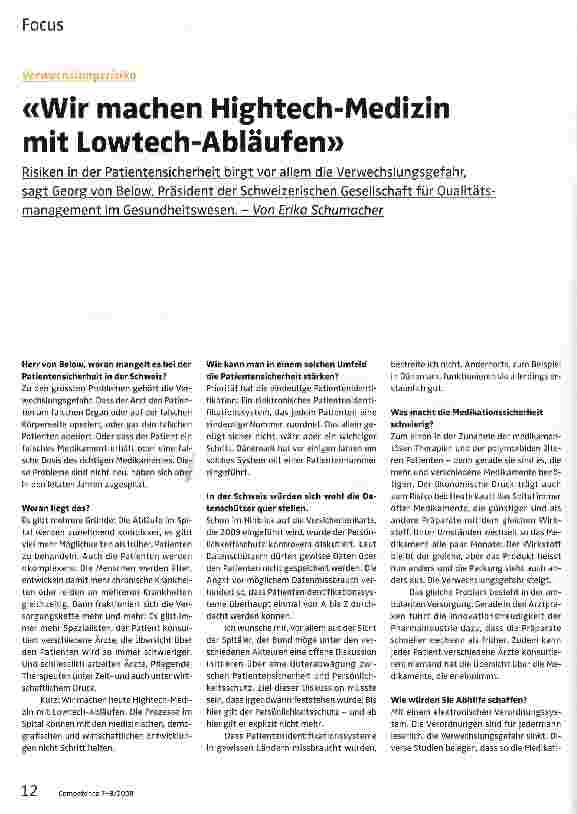 Vorschauseite 1: Wir machen Hightech-Medizin mit Lowtech-Abläufen
