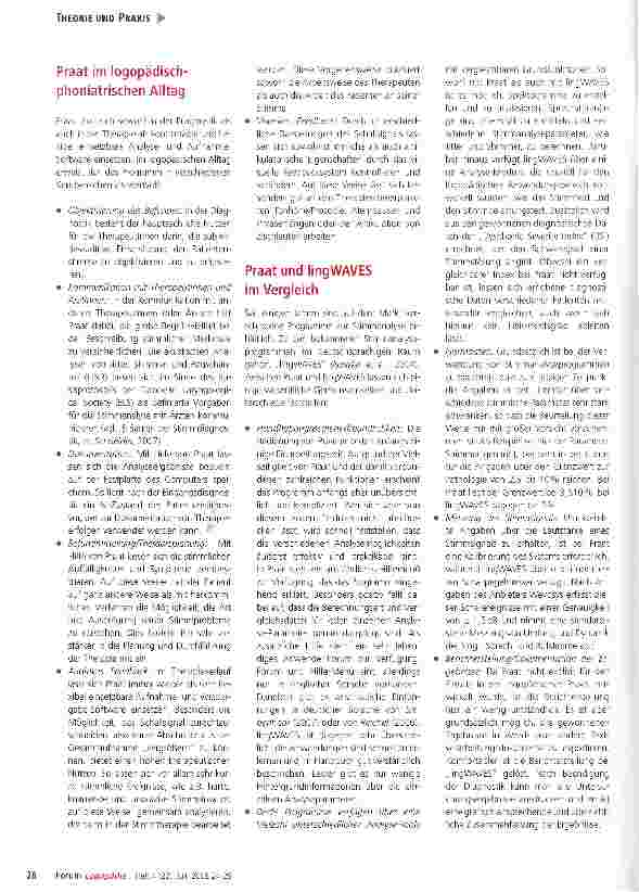 Vorschauseite 5: Objektive computergestützte Stimmanalyse mit „Praat