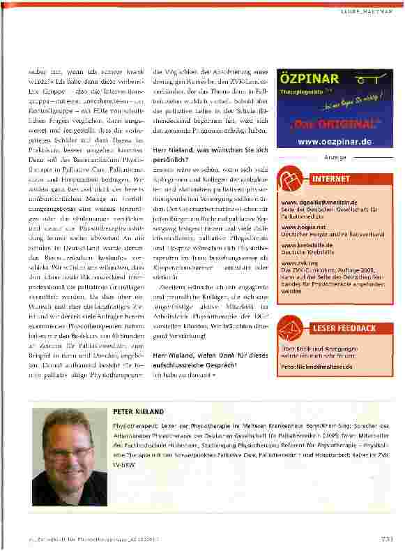 Vorschauseite 4: Da-Sein Im Gespräch: Peter Nieland