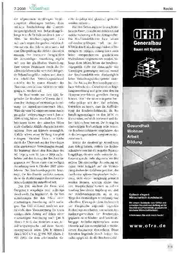 Vorschauseite 2: Rechtsprechung: Zeitlicher Anwendungsbereich des § 275 Absatz 1 c Satz 2 SCB V