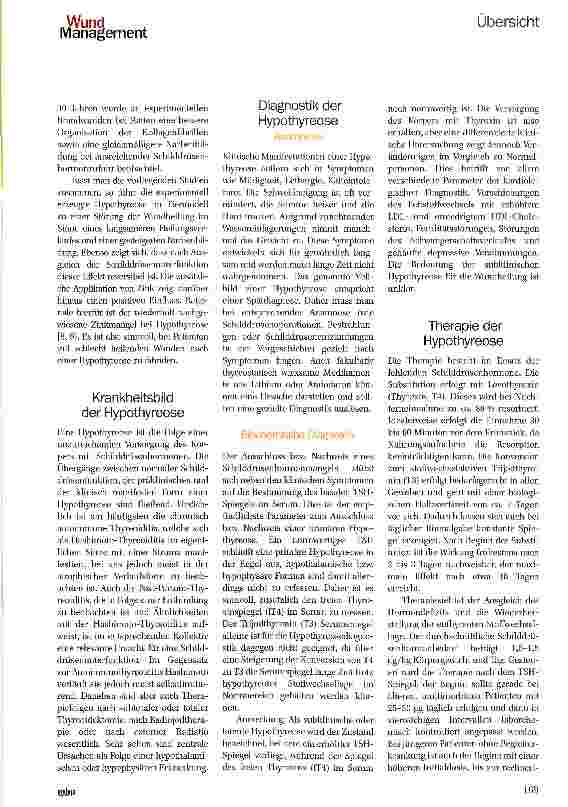 Vorschauseite 2: Einfluss der Schilddrüse auf die Wundheilung