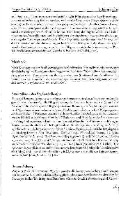 Vorschauseite 4: Die Bedeutung des Tandempraxen-Konzeptes für die Professionalisierung der Pflege