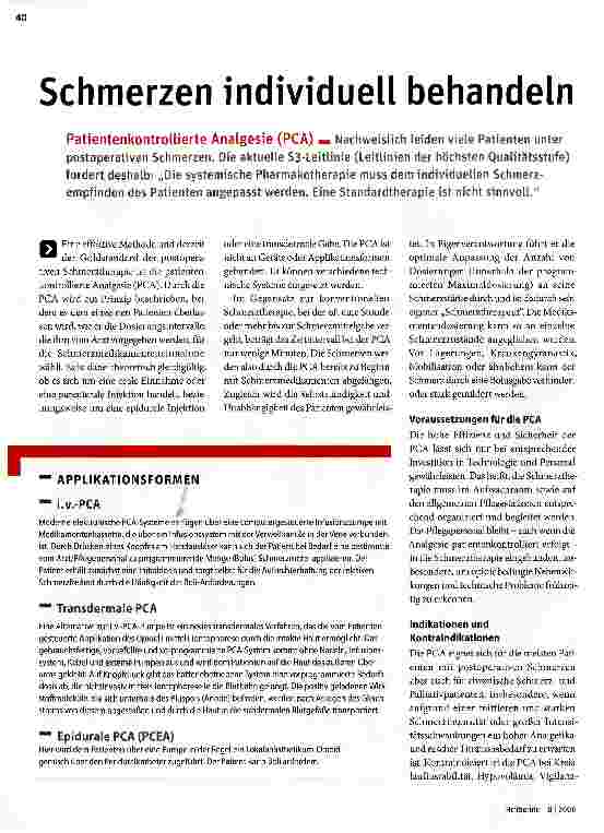 Vorschauseite 1: Schmerzen individuell behandeln