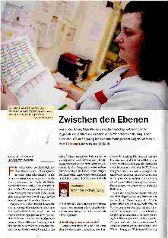 Vorschauseite 1: Zwischen den Ebenen