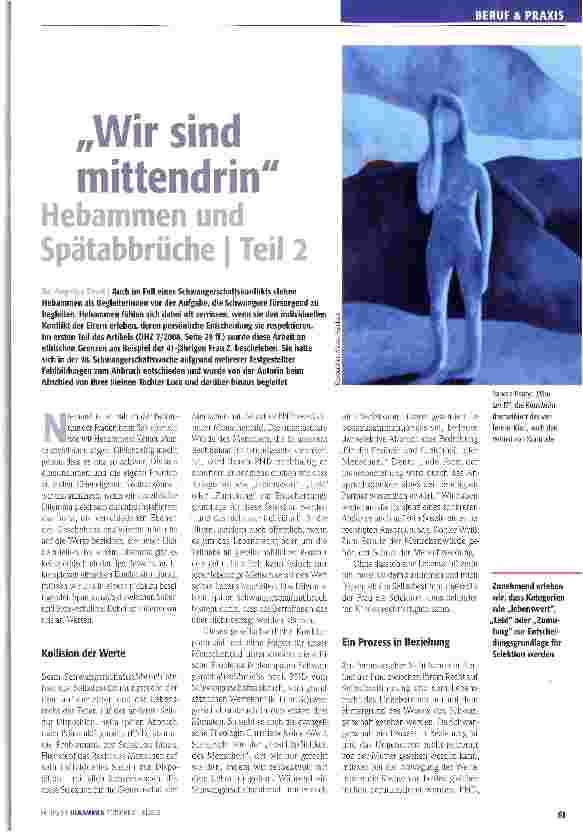 Vorschauseite 1: „Wir sind mittendrin Hebammen und Spätabbrüche | Teil 2