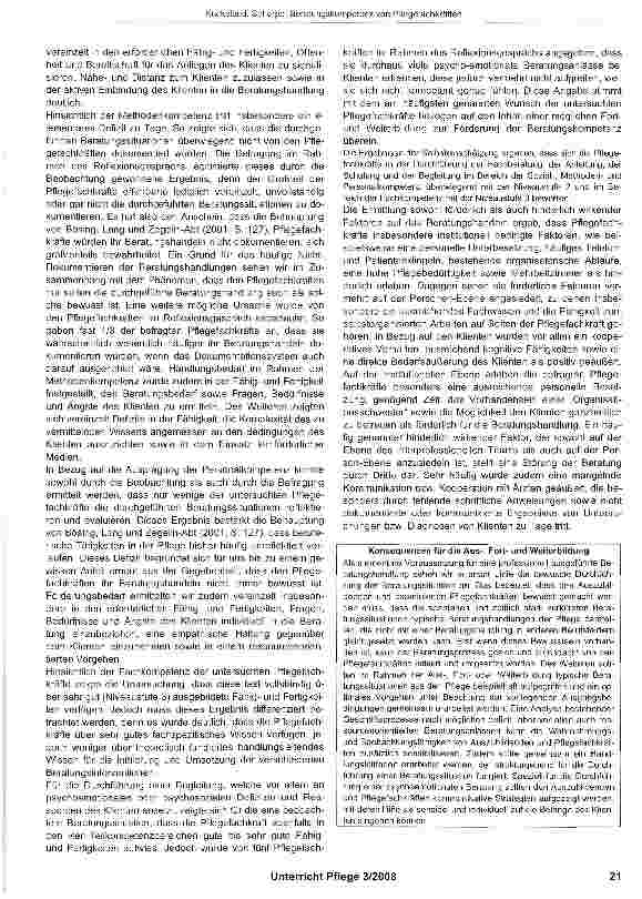 Vorschauseite 2: Beratungskompetenz von Pflegefachkräften