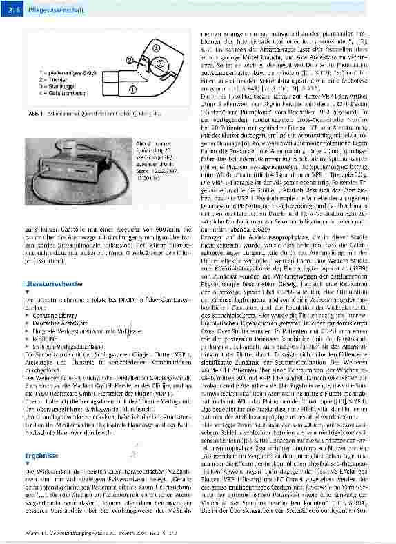 Vorschauseite 2: Die Atelektasenprophylaxe auf der Inneren Intensivstation - liegt Evidenz vor?